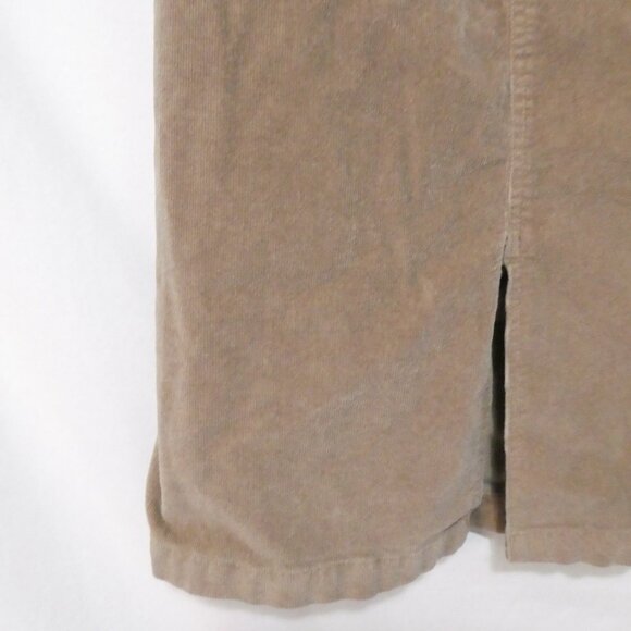 PC PREMIERE COLLECTION | size 6 | Classic Knee Length Corduroy Skirt With Slit - Picture 6 of 14